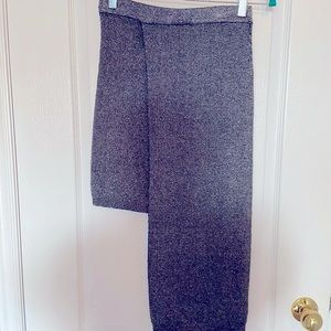 silver asymmetrical skirt from Simmons